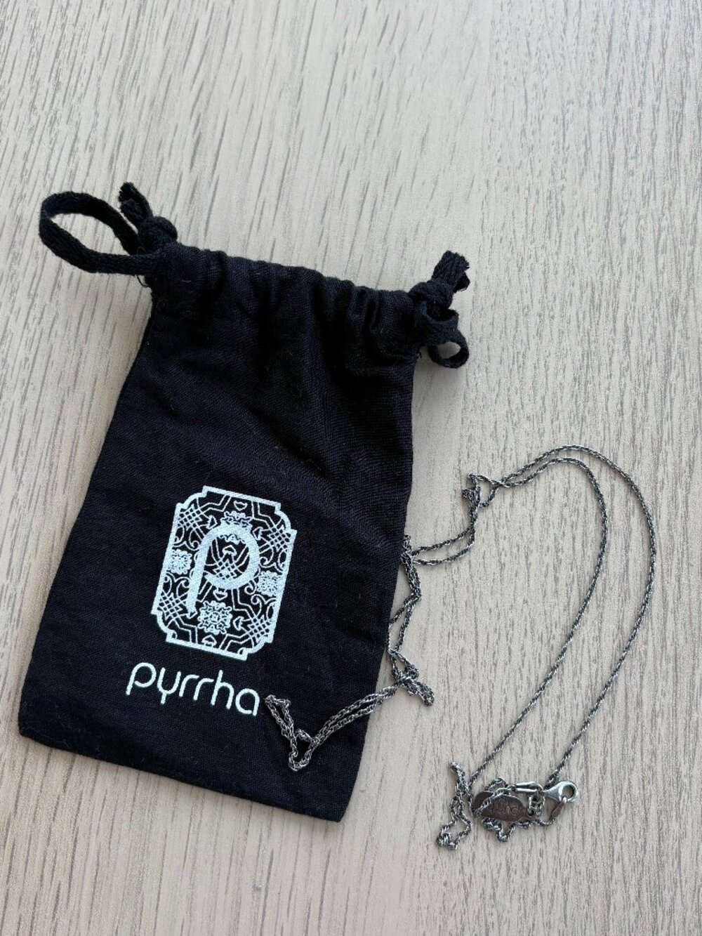 Pyrrha 24" Sterling Silver Fine Curb Chain